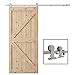 WBHome 6.7ft Modern Stainless Steel Interior Sliding Barn Door Hardware Kit