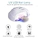 VKOSHA UV LED Nail Lamp, 54W Nail Dryer for Gel and Regular Polish with 36pcs 50,000Hrs Lifetime's Led Beads 4 Automatic Timer Sensor Gels Curing Lamp Professional Nail Art Tools Led Nail Light