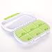 4ucycling 2 Pack Easy Carry Divided Vitamin Medicine Box Pill Case Tight Lock 6 Compartment for Daily Using