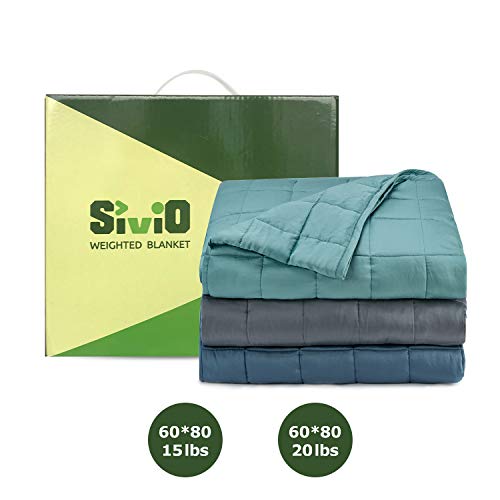Sivio Cooling Weighted Blanket 20 lbs for Adults Between 190-240 lbs (60\