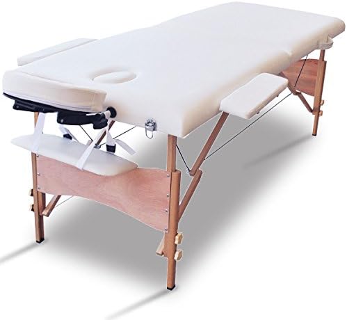 84"L Portable Massage Table Facial SPA Bed Tattoo w/Free Carry Case White With Ebook
