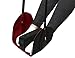 Folding Travel Foot Rest for Long Haul Flights. With Luxury Memory Foam Foot Pillow. Black
