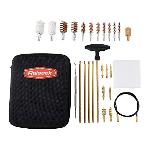 Raiseek Gun Cleaning Kit Rifle Handgun Shotgun Cleaning Kit in Zippered