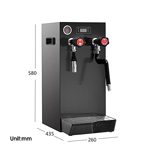 Montalatte multiuso commerciale da 2200 W, macchina per schiumare l'acqua bollente a vapore completamente automatica da… - immagine 3