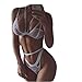 Womens Sexy Lace Strap Lingerie Sets Sleep Underwear (L)