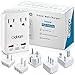 Odoga Travel Adapter Kit – Universal Power Adapter with 2 AC Outlets, 2 USB Ports - International Power Adapters Plugs for Europe, UK, China, Australia, Japan & More