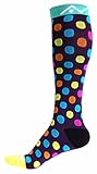 Compression Socks for Women & Men - Urban Dots, Small