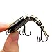 Bassdash Hard Swimbaits Segmented Panfish Shad Minnow Crank Lure 2.5in 3.2in for Bass Pike Walleye Salmon Fishing, One Piece / 4-Pack