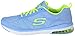 Skechers Sport Women's Air Infinity Fashion Sneaker,Light Blue/Yellow,7 M US