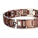 Rainso Mens Copper Double Row Magnetic Therapy Bracelets for Arthritis Wristband Adjustable