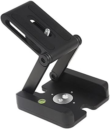 BISOZER Aluminum Alloy Folding Z Flex Camera Bracket Tilt Head Camera Stand Holder Tripod Quick Release Plate for DSLR Camcorder Nikon Sony (ALUMINIUM ALLOY TYPE)
