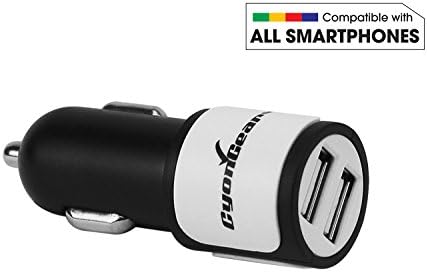 Dual USB Car Charger for USB-Powered Devices - High Power 10W / 2.1A - Universal Compatibility- Apple and Android Devices – by CyonGear