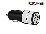 Dual USB Car Charger for USB-Powered Devices - High Power 10W / 2.1A - Universal Compatibility- Apple and Android Devices – by CyonGear