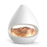 Pure Enrichment PureGlow Crystal - The Original 2-in-1 Himalayan Salt Lamp and Ultrasonic Essential Oil Diffuser with Handcrafted 100% Pure Himalayan Salt Rocks, 3 Halogen Bulbs, and 5 Light Settings