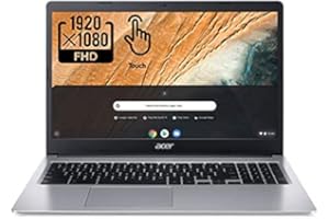 Acer 2022 Chromebook 315 15.6" Full HD 1080p IPS Touchscreen Laptop PC, Intel Celeron N4020 Dual-Core Processor, 4GB DDR4 RAM, 64GB eMMC, Webcam, WiFi, 12 Hrs Battery Life, Chrome OS, Silver