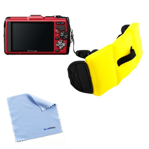 BIRUGEAR Floating Foam Wrist Strap for Nikon COOLPIX S33, S32, S31, S30, W100, AW130, AW120, AW110, AW100 and more Underwater / Waterproof Cameras (Yellow)