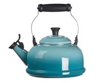 Le Creuset Enamel-on-Steel Whistling 1-4/5-Quart Teakettle, Caribbean