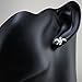 925 Sterling Silver White Natural Mother of Pearl Shell Sea Turtle Post Stud Earrings