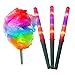 Sugar Glow (100 pack) 8 Flashing Modes LED Cotton Candy Cones (100 count)- Reusable Cotton Candy Sticks for use in any Cotton Candy Maker and with any type of Cotton Candy Sugar