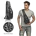LC Prime Sling Bag, RFID Blocking Tiny Compact Shoulder Bag, for Men Women Travel Gym Sport Hiking (Nylon, Black)