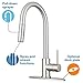 Bellevue Kitchen Faucet by Pacific Bay (Brushed Satin Nickel) - Features an In Line Pull Down Sprayer with Multiple Spray Functions and an Eco Friendly Water and Energy Saver - New 2018 Model