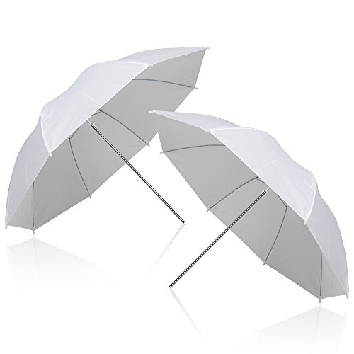 Emart 2 Pack 33inch Professional Photography Photo Video Studio Lighting Flash Translucent White Soft Umbrella