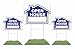 3-Pack Open House Sign Kit - Double Sided Signs & H-Stakes - Blue Property Signs 18