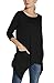Urban CoCo Women's Plus Size 3/4 Sleeve Tunic Tops for Leggings Loose Pocket Shirt (XXXL, Black)