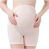 Tremour Maternity Women's Support and Smoothing Mid-Thigh Length Shaping Short Beige L