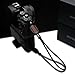Gariz Genuine Leather XS-WBL7 Camera Wrist Hand Strap for Mirrorless and Other Types of Digital Camera, Brown + Black
