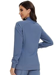COZYFIT Scrub Jackets for Woman, Zip Front Nurse