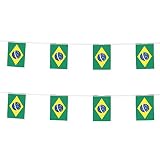 KalaBear Brazil Flags,Brazilian National Country World Pennant String Flags Banners For Party Events Decorations Classroom Garden Olympics Festival Grand Opening Bar Sports Clubs