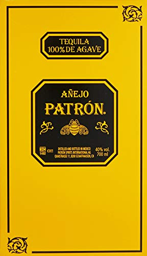 PATRÓN Añejo Premium-Tequila, 40% Vol., 70 cl/700 ml, aus 100 % besten blauen Weber-Agaven, in Mexiko in kleinen Chargen handdestilliert, über 12 Monate im Eichenfass gelagert, perfekt für Margaritas – Bild 5