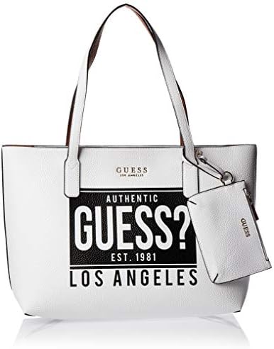 guess white tote bags