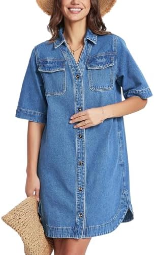 Michael Kors Women's Belted Denim Mini Dress, Blue Sky Wash, X-Small at  Amazon Women's Clothing store