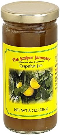 All Natural Artisan Grapefruit Jam 8 oz net weight (226 gm), No Added Sugar just a Little Honey. Made with Late Season Tree Ripened Grapefruits. Naturally Tangy and Sweeter