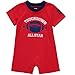 Wan-A-Beez Baby Boys' 2 Pack Graphic Short-Sleeve Romper - Red/Navy - Football - 3/6 Months