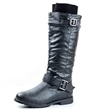 West Blvd Womens Osaka Knee High Motorcycle Riding Boots