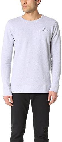 Maison Labiche Men's 99 Problems Crew Sweatshirt, Gris, Large