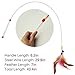 Cat Toy Feather Wand, FANCER Bundle of 4 Pack Interactive Pet Cat Kitten Chaser Teaser Wire Wand With Bell Beads for Cat Exercise Play Fun Gifts - Wholesale