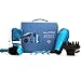 NuMe Blowout Boutique - Ionic Bold Hair Dryer and Accessories - Diffuser, Concentrator, 32mm Ionic Round Brush, Microfiber Hair Wrap, 2 Styling Clips, Travel Case, Turquoise