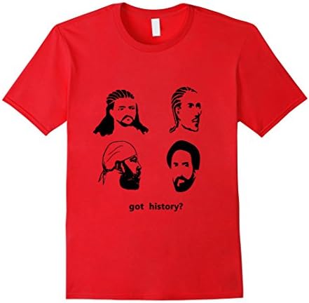 Mens got history? 4 emperors ethiopian history t shirt 2XL Red