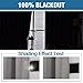 100% Blackout Curtains for Living Room Extra Wide Blackout Curtains for Patio Doors Double Layer Lined Drapes for Double Window Thermal Insulated Curtains/Draperis - Grey, 100