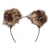 SS/Hat Pom Poms Accented Headband - Natural OSFM