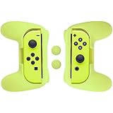 AmazonBasics Grip Kit for Nintendo Switch Joy-Con Controllers - Yellow
