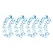 Hawaiian Ruffled Simulated Colorful Luau Silk Flower Leis Necklaces for Tropical Island Beach Theme Party Event, Birthday Supplies, Costume (50 Pack)