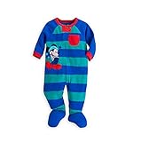 Disney Store Mickey Mouse Stars & Stripes Blanket Sleeper Pajamas for Baby, Blue