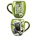 Vandor 99068 Star Wars Yoda 18 oz Oval Ceramic Mug, Green