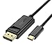 USB C to DisplayPort Adapter Cable(5.9ft/1.8m), CHOETECH(4K@60Hz)USB Type C(Thunderbolt 3 Compatible) to DP Cable for 2017 iMac,2017/2016 MacBook Pro,MacBook 12