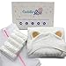 Hooded Baby Towel & 5 Pack WashCloths Set| Soft Organic Bamboo Baby Bath Towel |Gentle On Skin Hooded Towel| Quick Absorbent| Bonus Wash Bag| Baby Registry/Shower Gift for Boys & Girls by Cuddle Mee